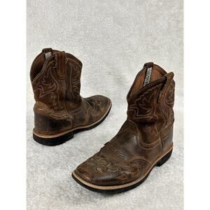 Ariat Fat Baby Boots Womens 2.5 Western Cowboy Brown Leather Square Toe